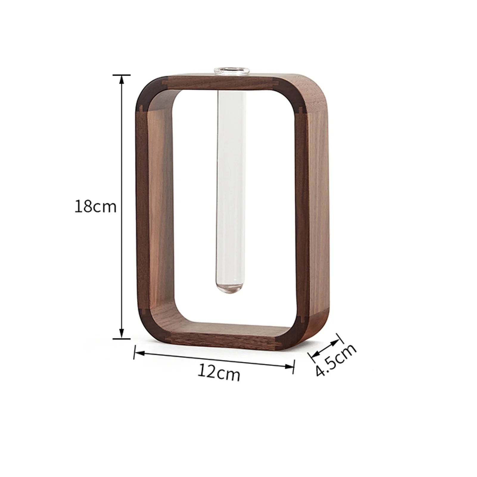 Vaso Retangular de Madeira para Plantas Hidropônicas