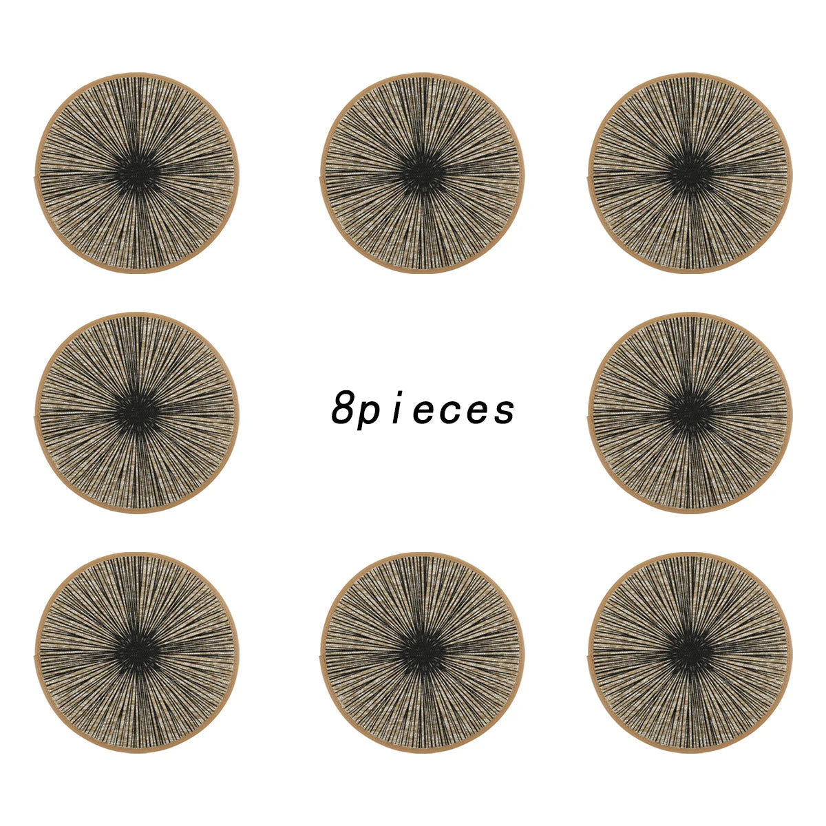 Jogo Americano Redondo em Juta Macramê Boho