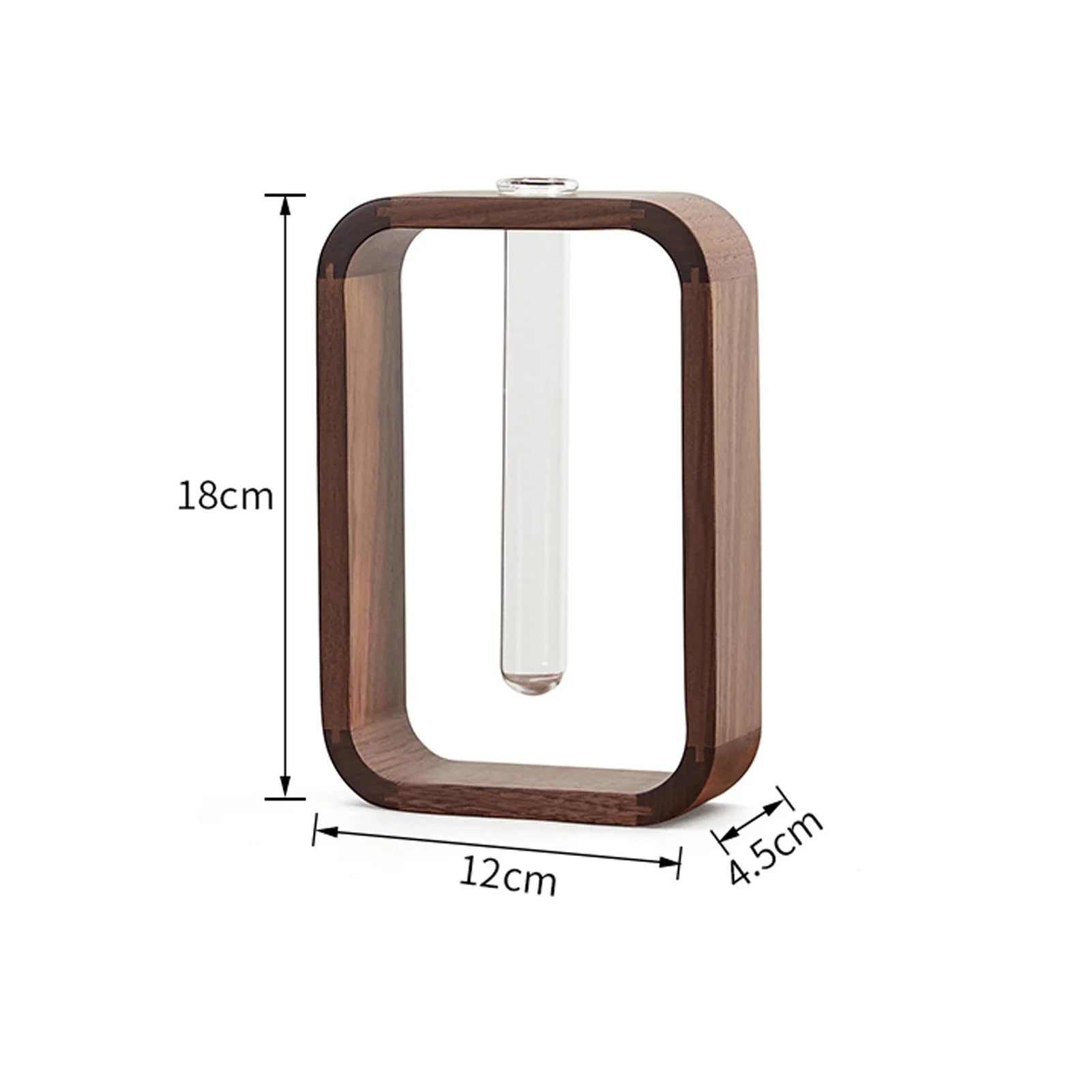 Vaso Retangular de Madeira para Plantas Hidropônicas